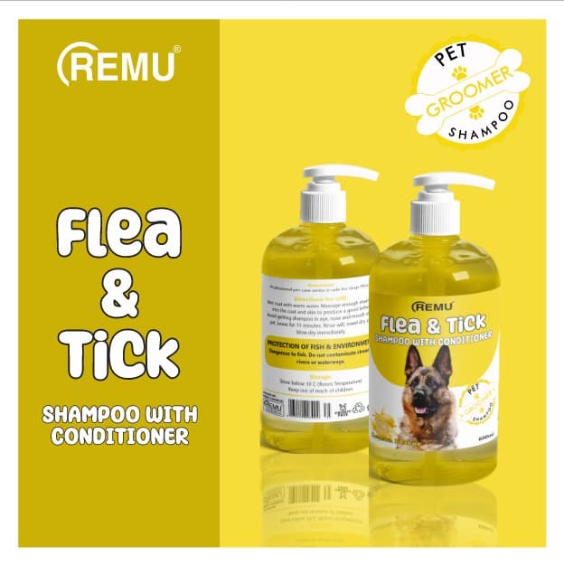 Remu Flea n Tick Shampoo with Conditioner