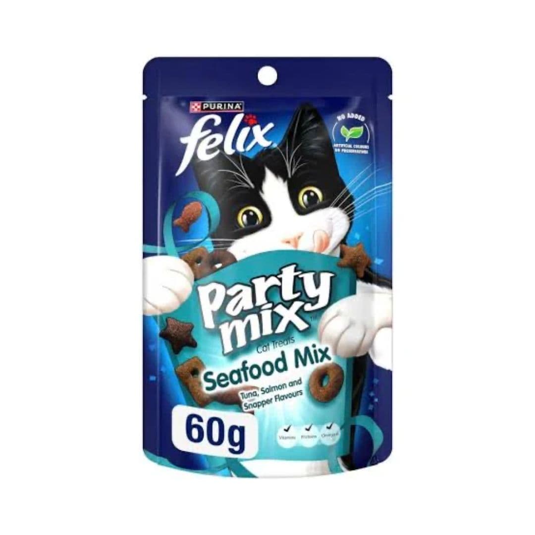 Purina Felix Party Mix Sea Food Flavor – 60 Grams