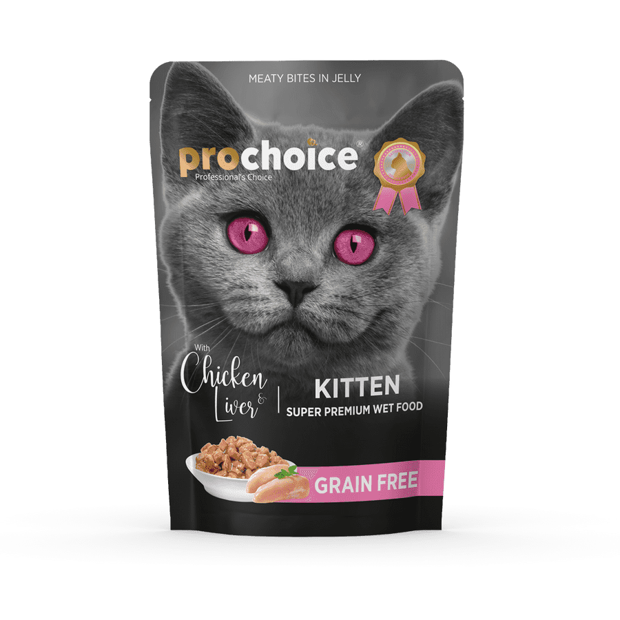 Prochoice Super Premium Wet Food For Kitten-Chicken and Liver (85g)